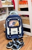 Balo chống gù Zootopia 41x14x31cm 4 màu xanh navy, hồng, tím, xanh dương