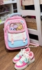Balo chống gù Zootopia 41x14x31cm 4 màu xanh navy, hồng, tím, xanh dương