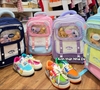 Balo chống gù Zootopia 41x14x31cm 4 màu xanh navy, hồng, tím, xanh dương