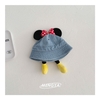 Mũ vành denim Mickey 2 màu xanh nhạt, xanh đậm