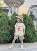 Set 3 món tone be xanh rêu Việt Nam độc lập kèm mũ cho bé trai và bé gái