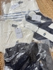 Áo len Polo Who.A.U cộc tay thêu gấu 4 màu trắng, navy, kẻ ngang