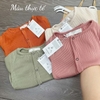 Áo cardigan thun tăm cotton hữu cơ hãng MNG
