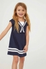 Váy thủy thủ H&M cộc tay 3 màu navy, đỏ, chấm bi trắng