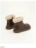 Boots da lót lông cừu cho 2 màu đen, nâu