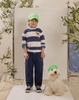 Quần Baggy Beemon túi hộp logo thêu gấu 3 màu đen, trắng, navy