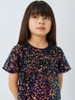 Váy đính kim sa John Lewis cộc tay 3 màu tím, đen, xanh