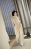 Quần suông dài H's LINEN thắt dây cạp cao 3 màu đen, trắng, be