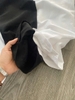 Quần đũi linen suông dài Massimo Dutti cạp chun 2 màu đen, trắng