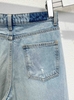 Quần jean suông denim phối dáng dài Zara curve leg cho nữ