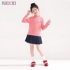 Áo Snoopy Nexxi màu HỒNG ĐẬM thun gân dài tay cổ bèo 2 phân