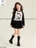 Bộ dài tay chân váy tầng Hello Kitty Elaine màu đen