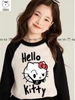 Bộ dài tay chân váy tầng Hello Kitty Elaine màu đen