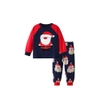 Bộ cotton Malwee ông già Noel navy phối đỏ