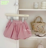 Bộ áo sát nách TÍM HỒNG mix quần chân váy bí Mia Kids