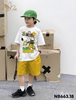 Bộ cộc tay Snoopy Play Game Nabi áo TRẮNG quần short vàng