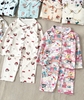 Bộ Pyjama Qibao màu be nhân vật Mickey Donald