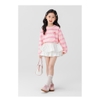 Áo cotton dài tay loang hồng thêu trái tim hãng Hone baby