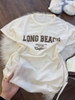 Bộ bơi rời LONG BEACH Yuke 3 món váy lưới quần sooc 2 lớp màu nâu