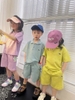 Bộ polo Happyniuniu cộc tay thêu chú chó 3 màu vàng, xanh, tím