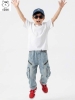 Quần jeans túi hộp Elaine hoạ tiết khoá kéo