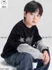 Bộ Elaine áo cotton 27 màu đen phối tay ghi quần jeans
