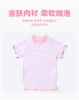 Bộ bơi SOIOE áo cộc raglan mix quần sooc 2 lớp hoa văn hồng bé gái