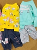 Bộ nỉ da cá Hiunikids dài tay bé gái 6 mẫu Hello Kitty, Sanrio, Gabby, Stitch