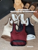 Áo crop top sát nách viền chữ Y 4 màu