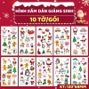 Tập hình dán Tattoos dạ quang Noel