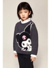 Áo len xù dài tay H&M Kuromi màu xám đen