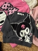 Áo len xù dài tay H&M Kuromi màu xám đen