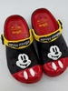 Dép sục crocs MICKEY đỏ đen cho MẸ&BÉ
