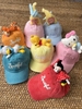 Mũ lưỡi trai gắn gấu bông hoạt hình các màu Hello Kitty, Twinkle, Pooh, Minnie