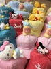 Mũ lưỡi trai gắn gấu bông hoạt hình các màu Hello Kitty, Twinkle, Pooh, Minnie