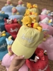 Mũ lưỡi trai gắn gấu bông hoạt hình các màu Hello Kitty, Twinkle, Pooh, Minnie