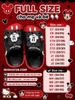 Dép sục crocs MICKEY đỏ đen cho MẸ&BÉ