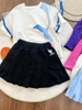 Chân váy cotton Nexxi xếp ly dáng ngắn hình Kuromi màu Đen