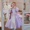 Váy tím hoá trang công chúa Rapunzel 4 lớp