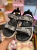 Sandal quai dán rằn ri 2 màu xanh và đen ghi
