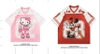 Áo thể thao cổ tim hình Hello Kitty và Mickey Mouse