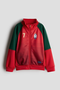 Áo khoác bóng đá Soccer Jacket H&M Portugal đỏ phối xanh lá