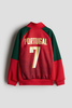Áo khoác bóng đá Soccer Jacket H&M Portugal đỏ phối xanh lá
