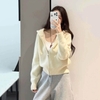 Áo khoác len khoá kéo 2 chiều có mũ 5 màu đen, hồng, xanh, vàng, trắng