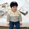 Áo nỉ polo thêu ngựa 2 màu be và đen
