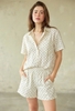 Bộ pyjama cộc tay nữ GUESS 4 màu hoạ tiết hoa