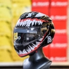 Combo Mũ Fullface HJC C10 Đen Bóng Tem Decal Venom Đỏ - Chuẩn ECE 2206