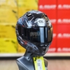 Combo Mũ Fullface EGO E72 Đen Bóng Tem Decal Kawasaki Xám Đỏ