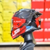 Combo Mũ LS2 FF800 EVO 2 Kính Sprinter Đen Đỏ Bóng Kèm Đuôi Gió
