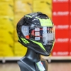Combo Mũ LS2 FF800 EVO 2 Kính Nerve Đen Vàng Kèm Đuôi Gió
